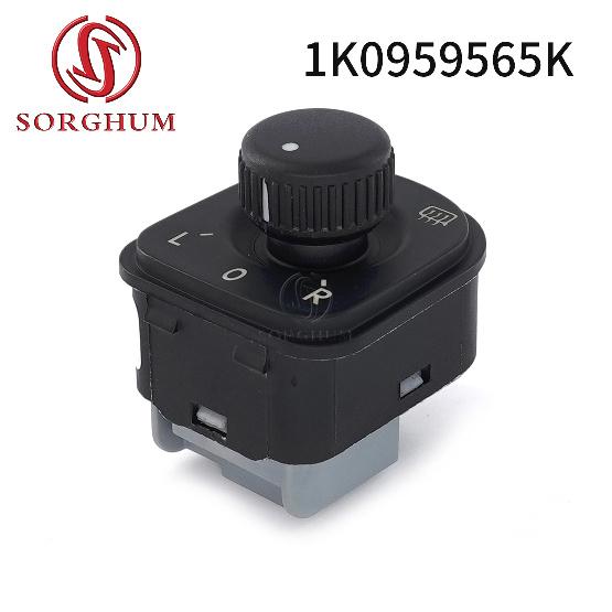 SORGHUM 1K0959565K For Volkswagen VW Jetta MK5 Golf 6 Tiguan Passat Car Side View Mirror Control Switch Adjust Knob 1K0 959 565K
