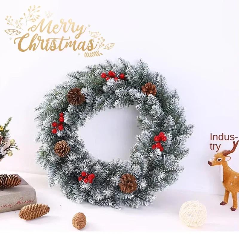 Weihnachtskranz Rebe Feiertagsdekorationen für Zuhause Tür Wand Tisch Mittelstück Festliche Weihnachtsfeier Saisonale Ornamente