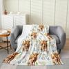 Dog Side My Side Throw Blanket Funny Pet Lover Design for Living Room Decor Gift for DogOwner Gift for Her 70x100