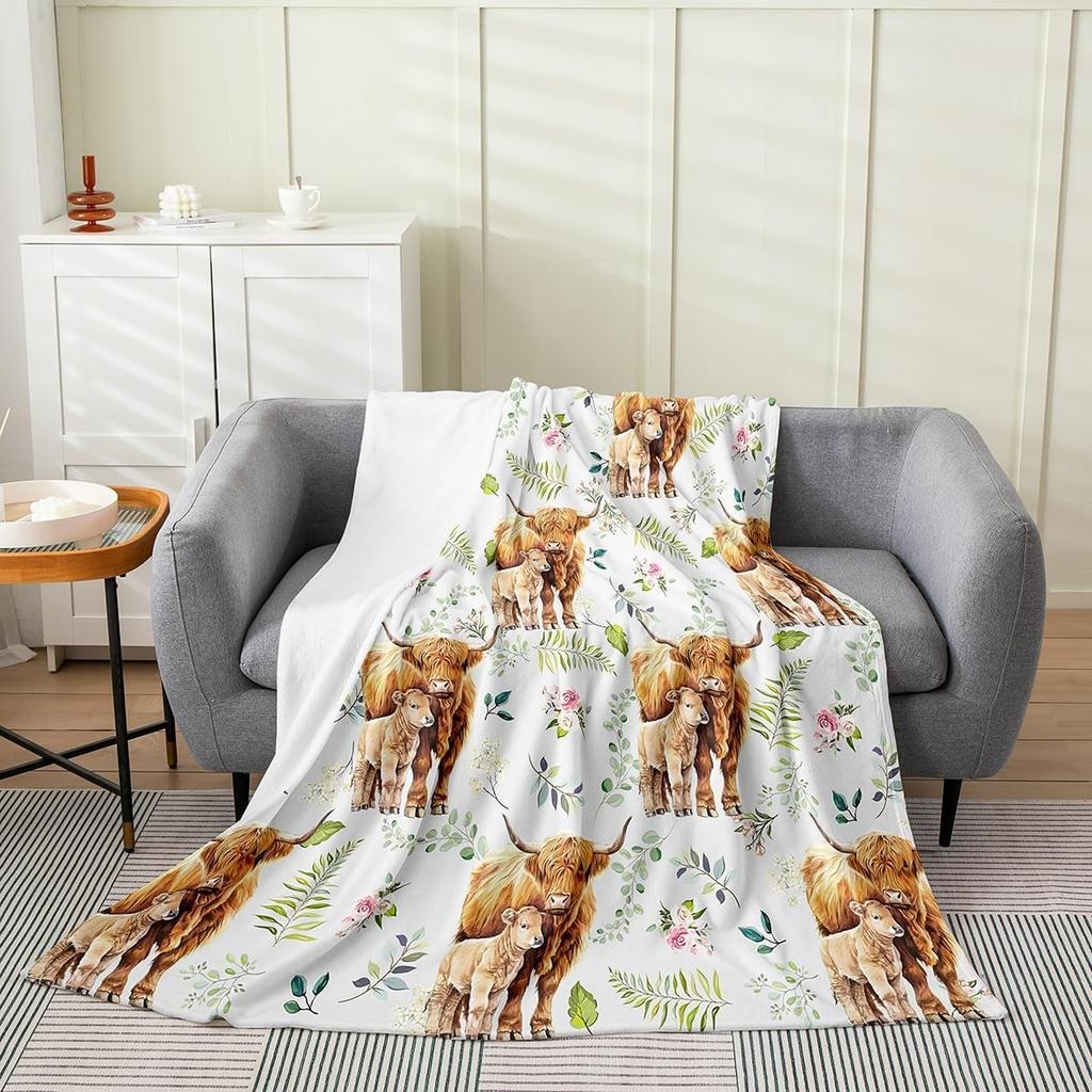 Dog Side My Side Throw Blanket Funny Pet Lover Design for Living Room Decor Gift for DogOwner Gift for Her 70x100