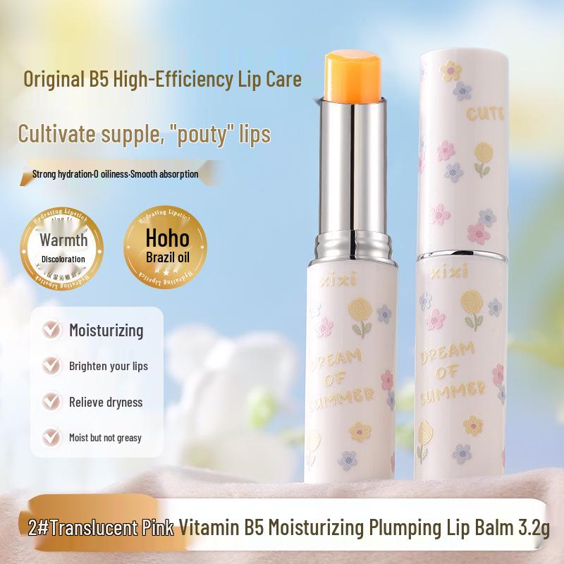 

xixi Vitamin B5 Lip Balm for Women: Deeply Moisturizes, Prevents Dryness, Removes Dead Skin, Fades Lip Lines - Perfect for Autumn/Winter.