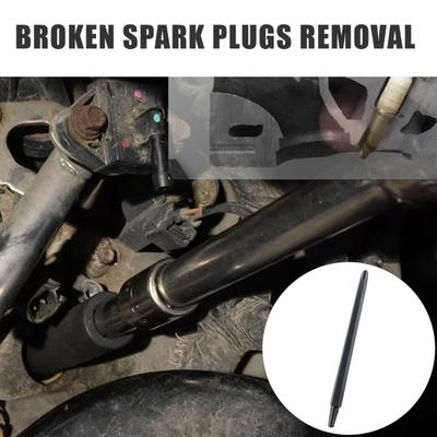 Yousheng Spark Plugs Removal Tool Professional Spark Plugs Extractor Kit 10mm Hex Drive Double-Ended Reverse Flute Tap for Broken Plugs Removal