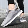 Sneakers Spring and Autumn New Student Breathable Running Shoes Shock Absorption Lightweight Soft Sole Rotating Buckle Running Shoes