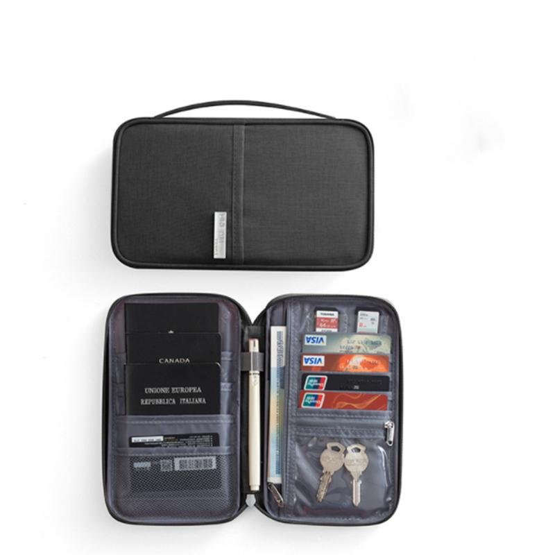 Document Organizer Briefcase A4 Folder Holder Men's Women's Bag Cover Purse Passport Home Safe Functional File Storage Case