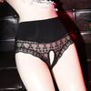 Open Crotch Briefs Women Sexy Lace Sex Underwear Hollow Out Panties Female Exotic Lingerie Temptation See Through Underpants