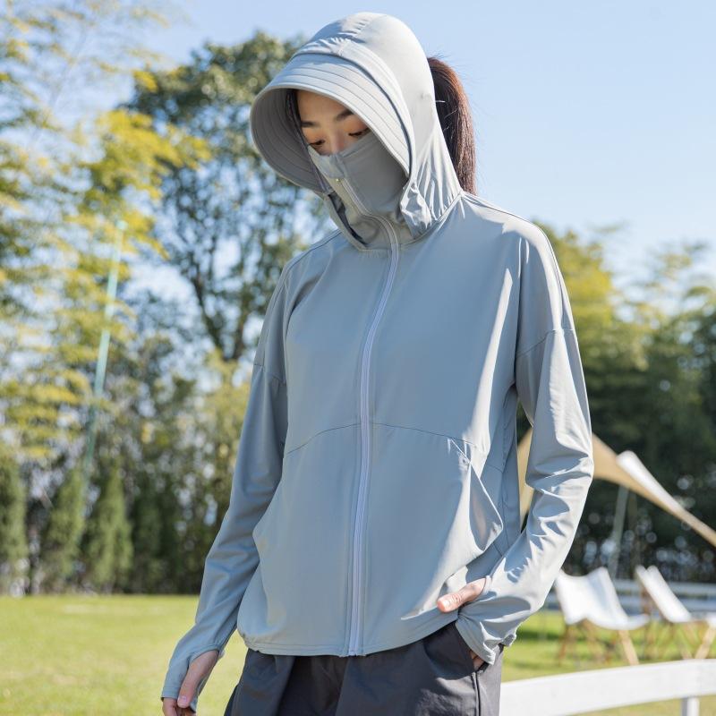 Sunscreen clothing women's 1011 new summer UV protection ice silk breathable cycling sunscreen clothing sunscreen blouse thin jacket