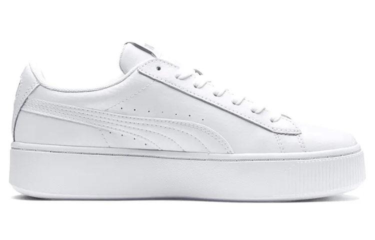 Women's Sneakers Puma Wmns Vikky Stacked 'White Silver'