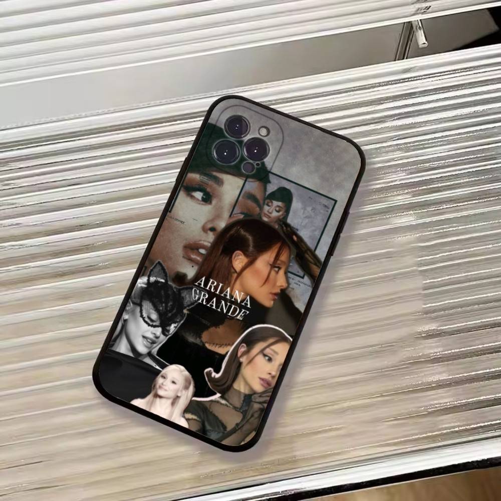 Singer A-Ariana Grande Phone Case For iPhone 17, 16,15,14,13,12,11 Plus,Pro Max, Others Soft Black Cover