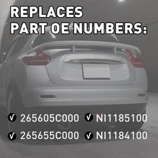 For 2013-17 Nissan Sentra S SL SR SV Rear Bumper Reflector Light Lamp Pair EXV