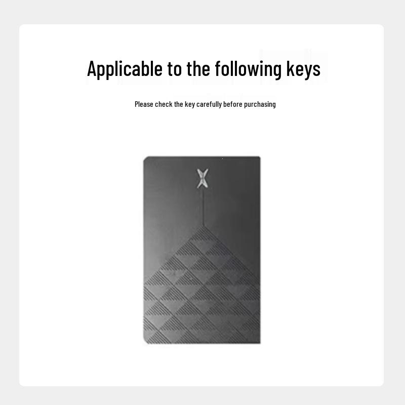 XPeng P7+ 2024 NFC Card Key Case - MONA M03 Car Metal Leather Remote Control Cover.