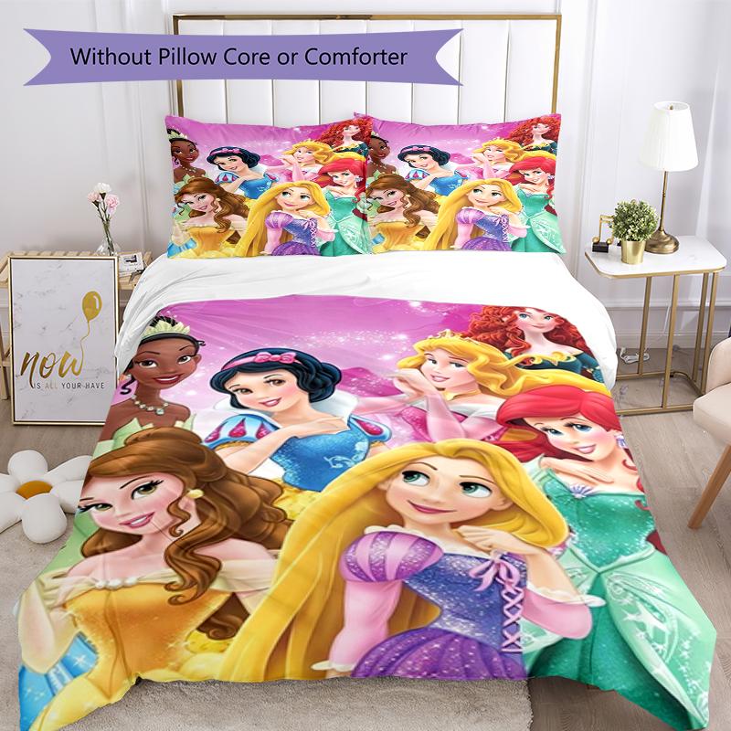 3pcs Princess Bedding Set Duvet Cover Closure Includes 1 Duvet Cover & 2 Pillowcases, Soft and Comfortable for All Seasons.