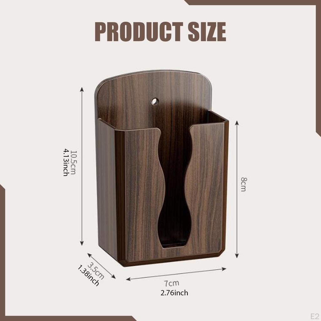 Wall Holder Organizer Container Adhesion Mounting Mounted Storage Box Walls Pocket for School