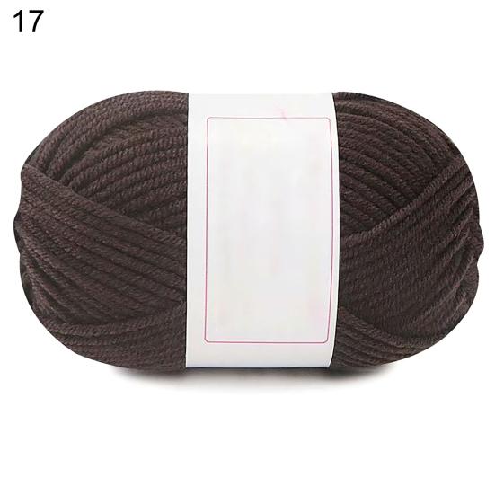 1 Roll DIY Skin-frendly Knitting Cotton Yarn Fiber Decorative Handmade Crochet Thread Clothing Accessories