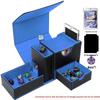 Transformable Dice Tower & Card Storage Box with Window Display for 100+ Double-Sleeved Cards - Ideal for Pokemon, Board Games, and RPGs