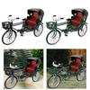 1/12 Scale Metal Tricycle Wheel Toy Collectible Model Scenery Retro Miniature Sculpture for Kids