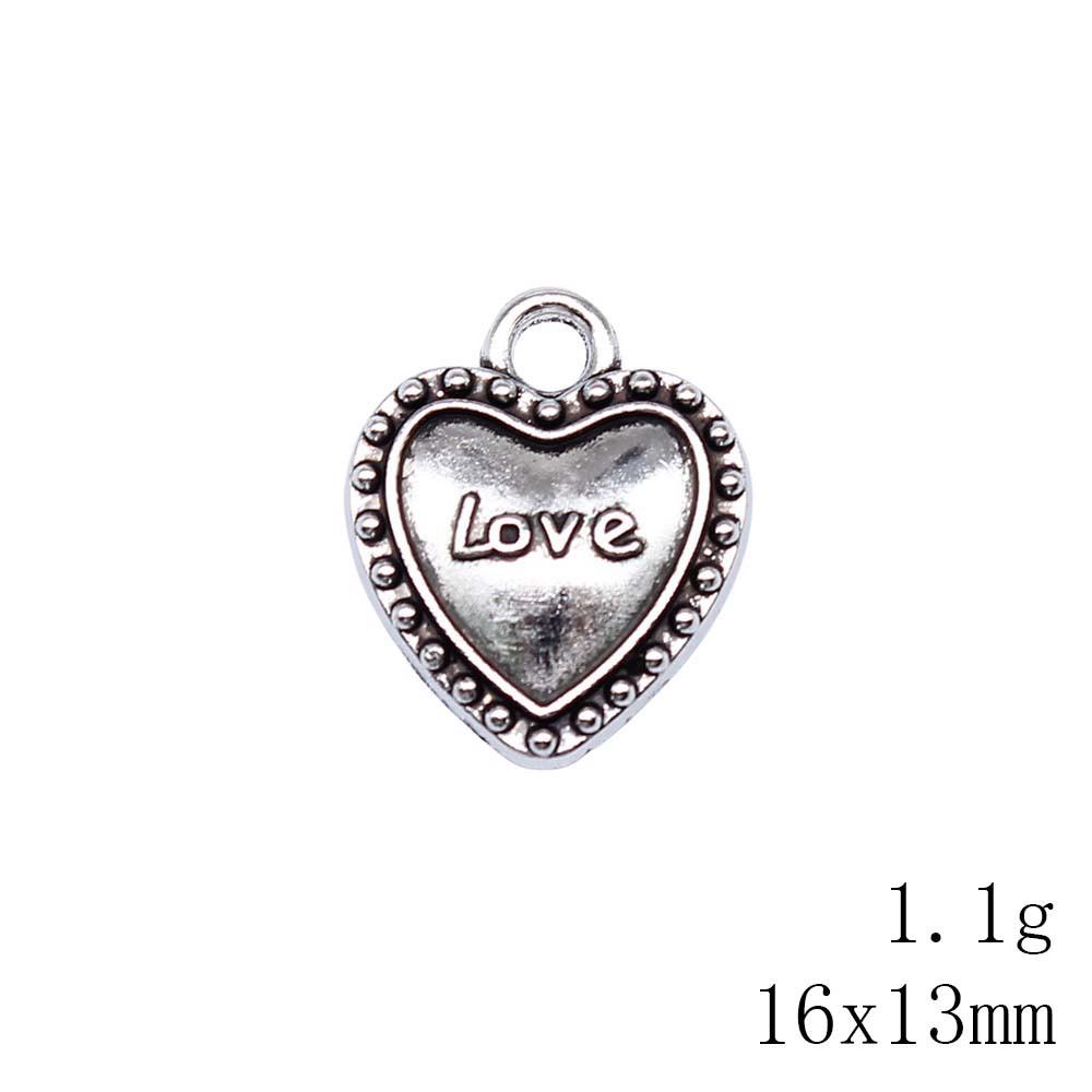 Valentine's Day Charm Phone Love Heart Tags Best Friends Charms Pendant Art Supplies Craft Pendants