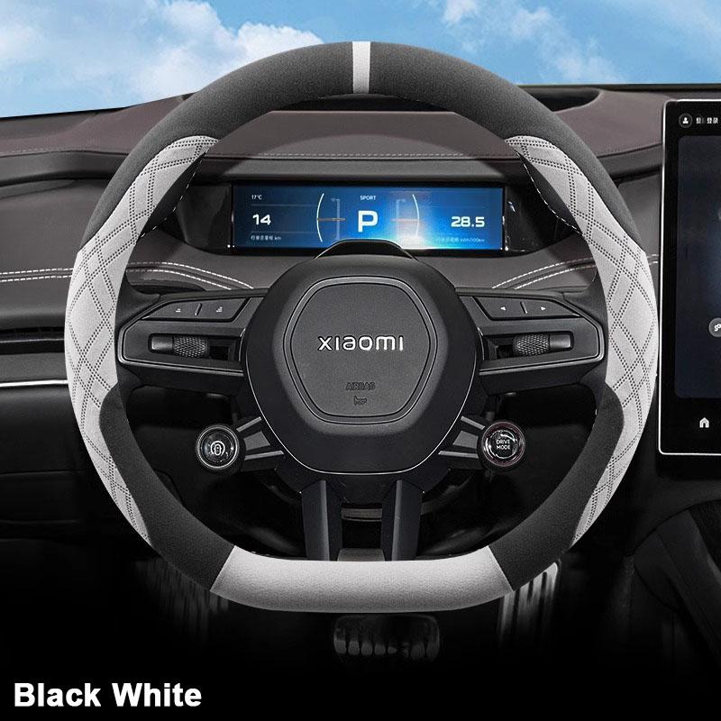 Suede Car Steering Wheel Cover For Xiaomi SU7 2026 2026 Ultra Thin Anti Slip Breathable Sweat Proof Auto Accessories