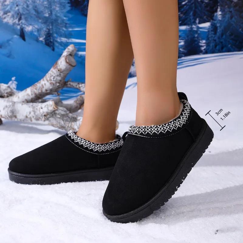 Fashion Winter Snow Boots Ethnic Style Women's Shoes Non-slip 2025 New Versatile Cotton Boots