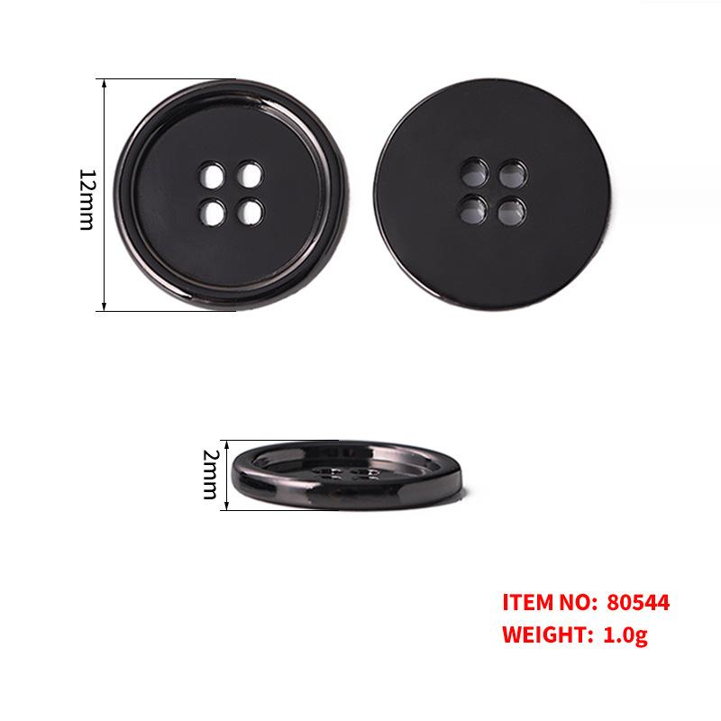 10 stuks Metalen Knopen met 4 Gaten Voor Kleding Pak Overhemden Jassen DIY Naaiben Accessoires 11,5 mm 15 mm 20 mm 25 mm Knopen Decoratief