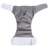 New Adult Washable Adjuatable Incontinent Care Cloth Diaper Brthable Nappy Pants(Gray)