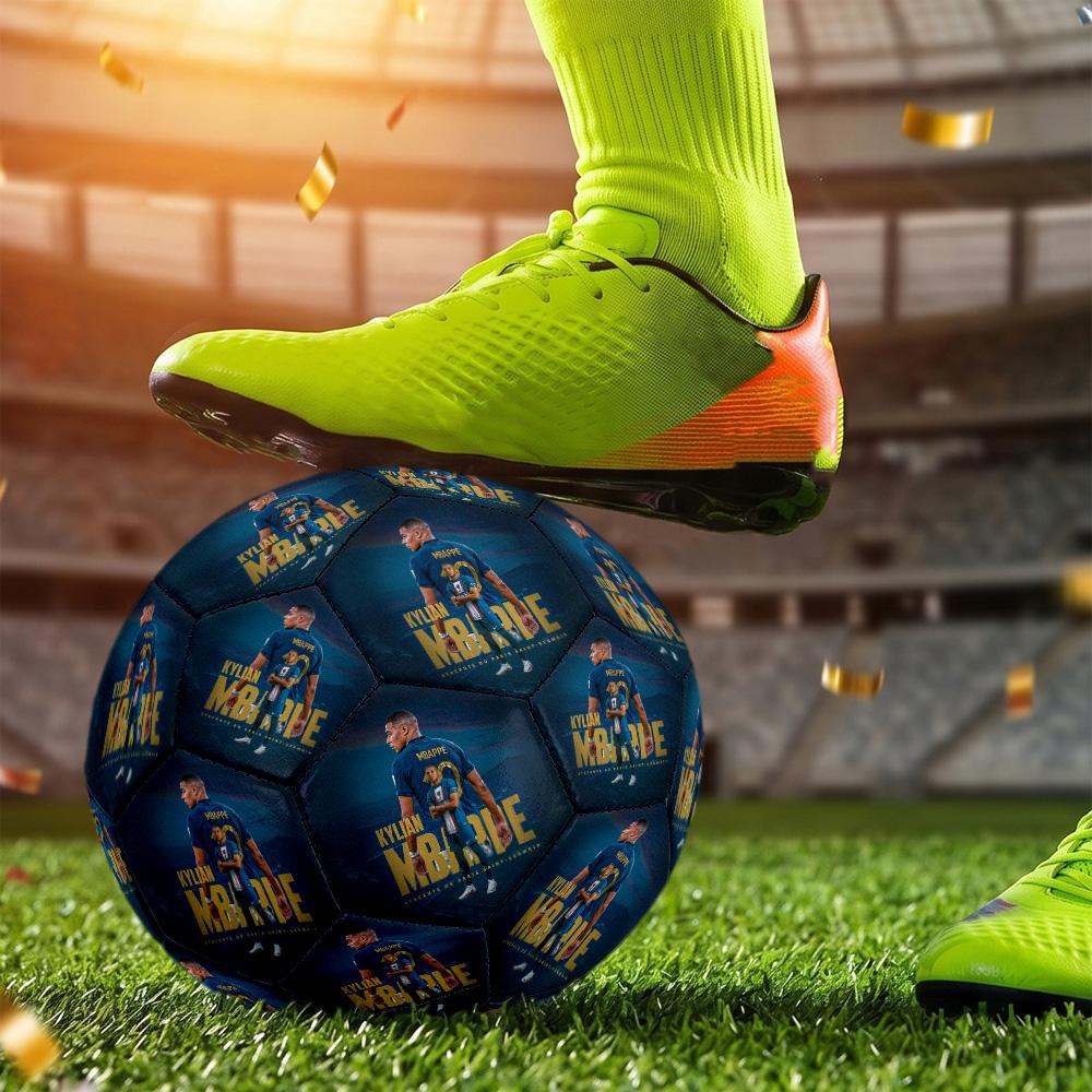 Mbappé Soccer Ball Size 5 Football Machine Sewn Indoor Outdoor Training and Matches Surprise Collection Gift Perfect Birthday Christmas Gift Idea