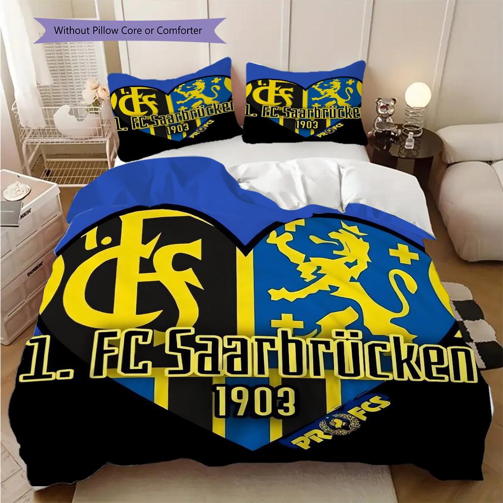 Portugal Emblem Bedding (1 * duvet cover + 2 * pillowcase, without core) 2D Flat Soft and comfortable Christmas birthday gift