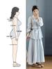Early Autumn Women's Zen-Inspired Chinese Style Shirt & Skirt Set