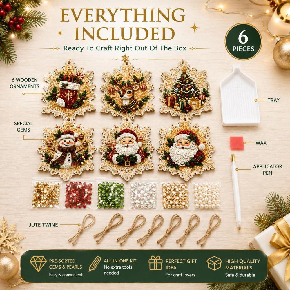 Parel DIY Diamant Kunst Kit Speciale Vorm Edelstenen Hangend Vakantie Ornament Huis