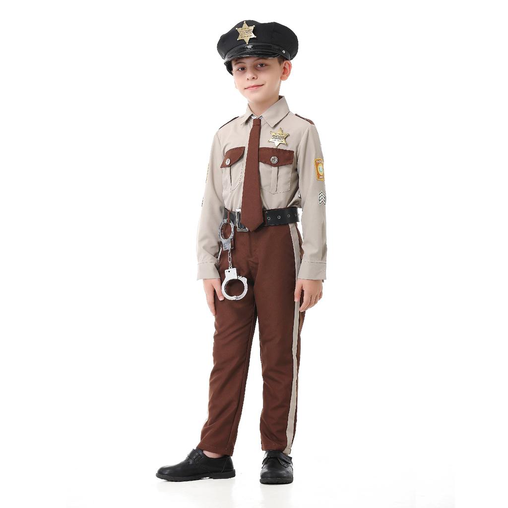 Sheriff Kostüm für Erwachsene & Kinder für Halloween Rollenspiel Bühnenauftritt