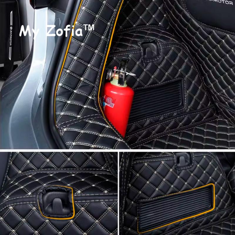 For Leapmotor T03 2023 2024 2025 Car Trunk Waterproof Tray Cargo Anti-Slip Boot Rear Floor Trunk Mat Storage Pad Accessories