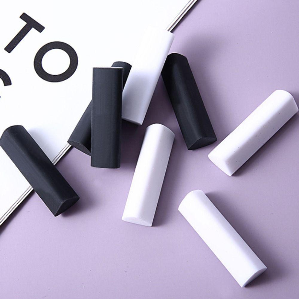 Měkká a čistá trojúhelníková guma Černá bílá gumovací tužka Odolné gumy 4B Zkoušky
