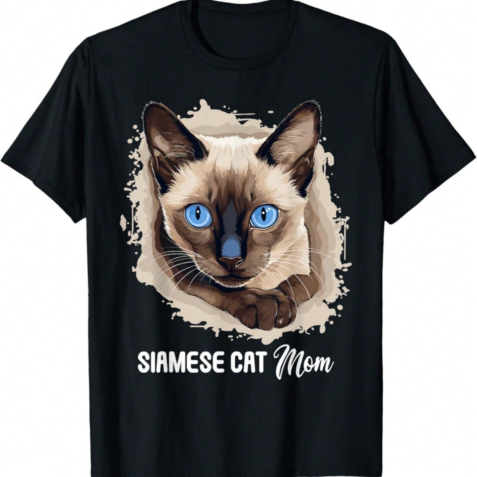 Siamese Cat Happy Halloween T-Shirt S разноцветный