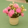 3pcs Multistyles Green Luo Plant 1:12 Finished Flower Vase Potted Plant  Doll House Accessories
