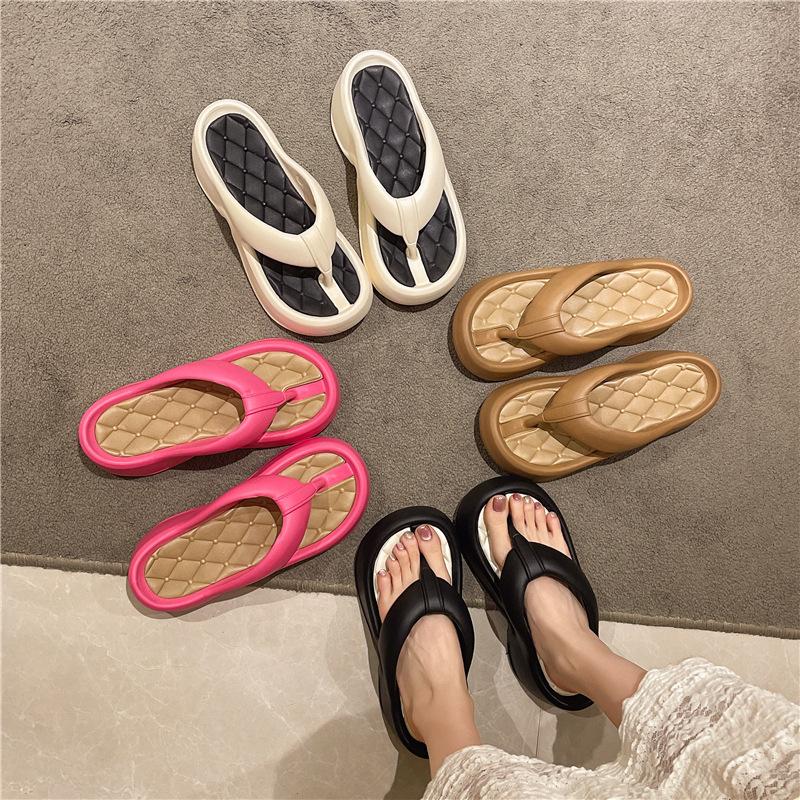 

Thick-soled outer flip-flops women s dormitory summer home indoor non-slip flip-flops 40/41