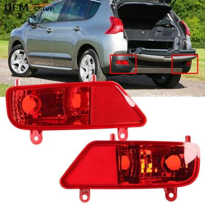 Rear Bumper Fog Light Assembly Cover For Peugeot 3008 2009 2010 2011 2012 2013 2014 2015 2016 Car Accessories Replacement