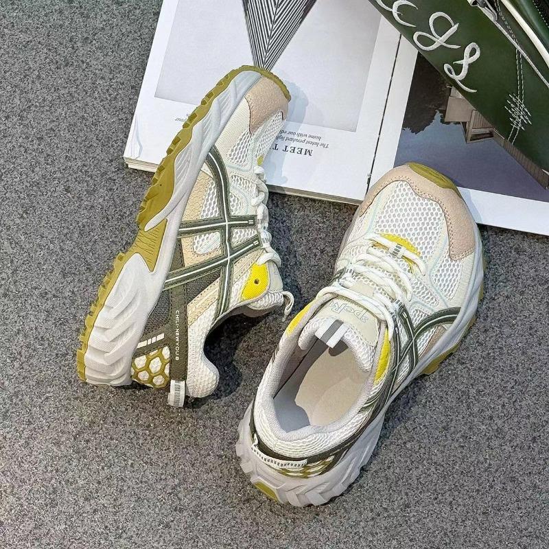 Platform Dad Shoes Women's Design Sense Niche Retro Versatile Running Shoes Sports Shoes Lightweight Super Soft Spring and Autumn New Models