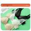 Triangle Cup Lace Wireless Bra - 100% Mulberry Silk, Sexy & Lightweight for Summer