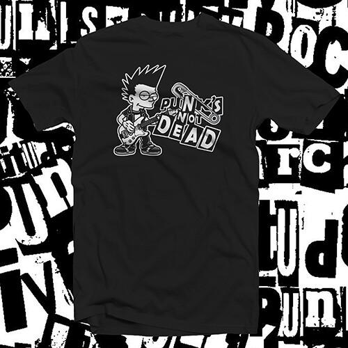 Панк жив #2 ХЛОПКОВАЯ ФУТБОЛКА Классическая 70-х 80-х CBGB Нью-Йорк Ramones Clash Унисекс Футболка XXXXL