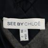 SEE BY CHLOE Short Sleeve One Piece 38 Gray Back Ribbon Women Used