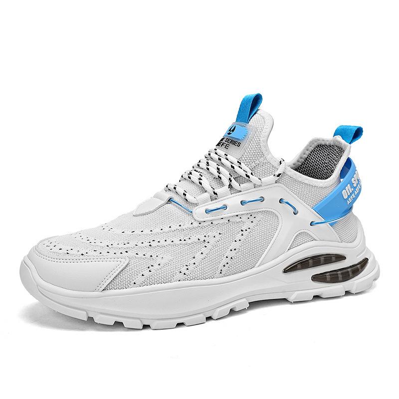 

Модные роскошные мужские кроссовки, удобная спортивная обувь, мужская трендовая легкая обувь для ходьбы, мужские кроссовки, дышащая уличная обувь для мужчин 39 белый