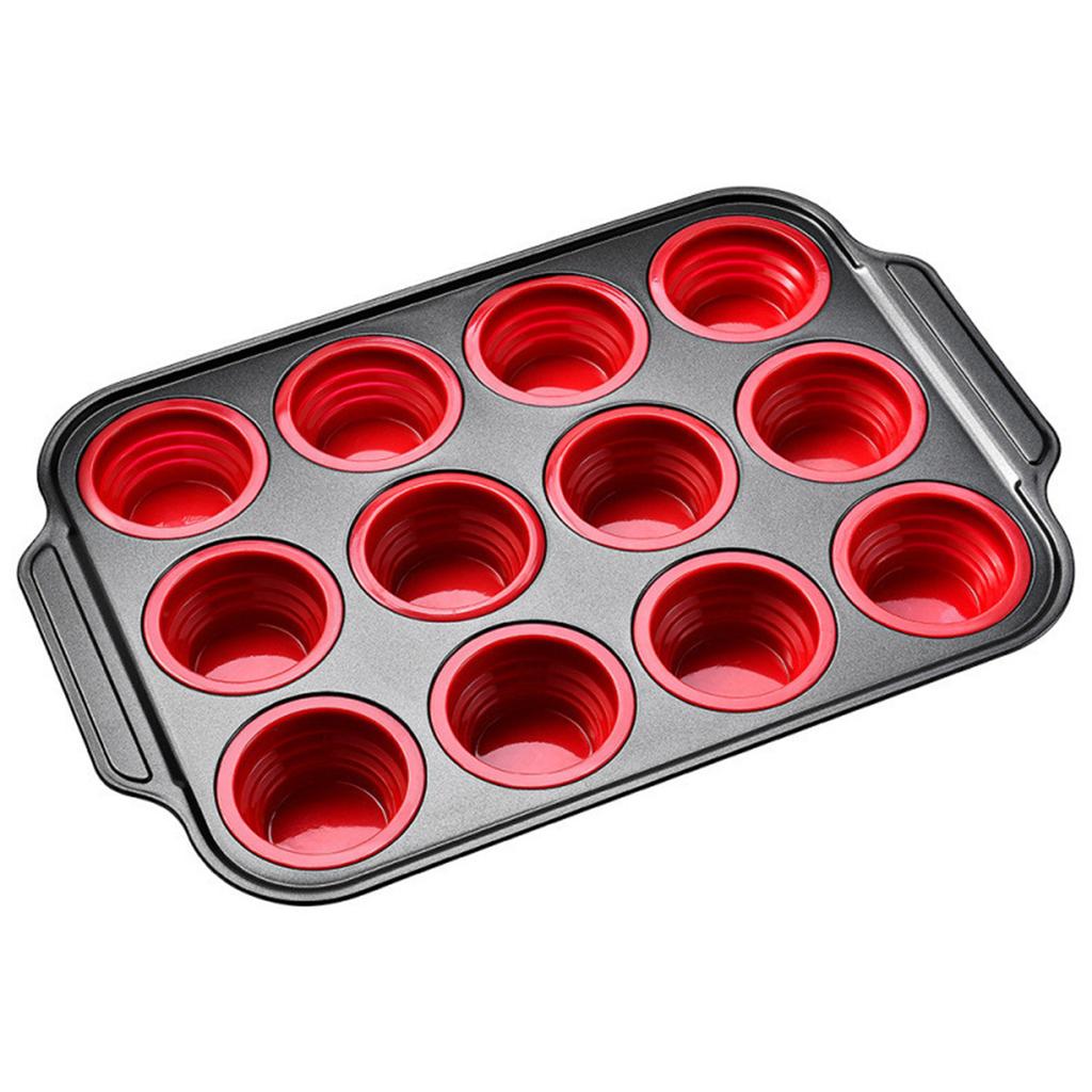 Press Type Easy Demolding Foldable Baking Silicone Cake Mold
