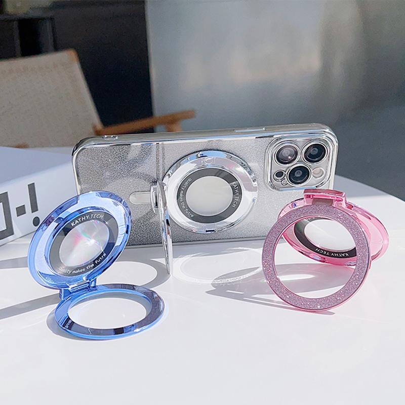 Luxury For Magsafe Magnetic Ring Bracket Stand Case For Iphone 15 Pro Max 14 13 12 S24 S23 Ultra Phone Holder Cover Accessories