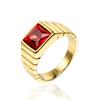 Multi Color Stone Rings for Men Women Hip Hop Punk High Quality Stainless Steel Ring Charm Party Jewelry Gift