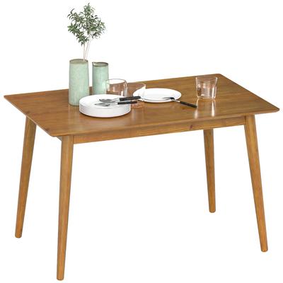 Dining Table Design Large Top 4-6 People In Wood Dim. 120L X 75W X 76H Cm