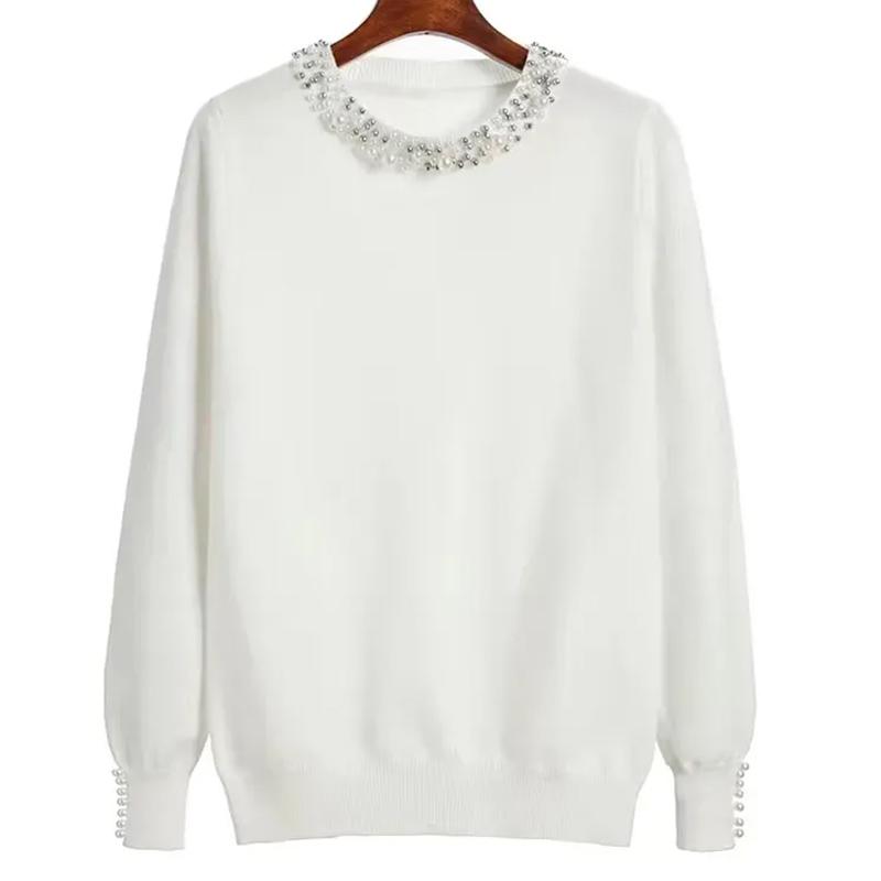 Sweater for Women Autumn Winter Thickened Pullover Warm Knitted Stretchy Long Sleeve Oversize Jumper Tops