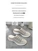 Women's 2025 Summer Knit Closed-Toe Slip-On Casual Half Slippers