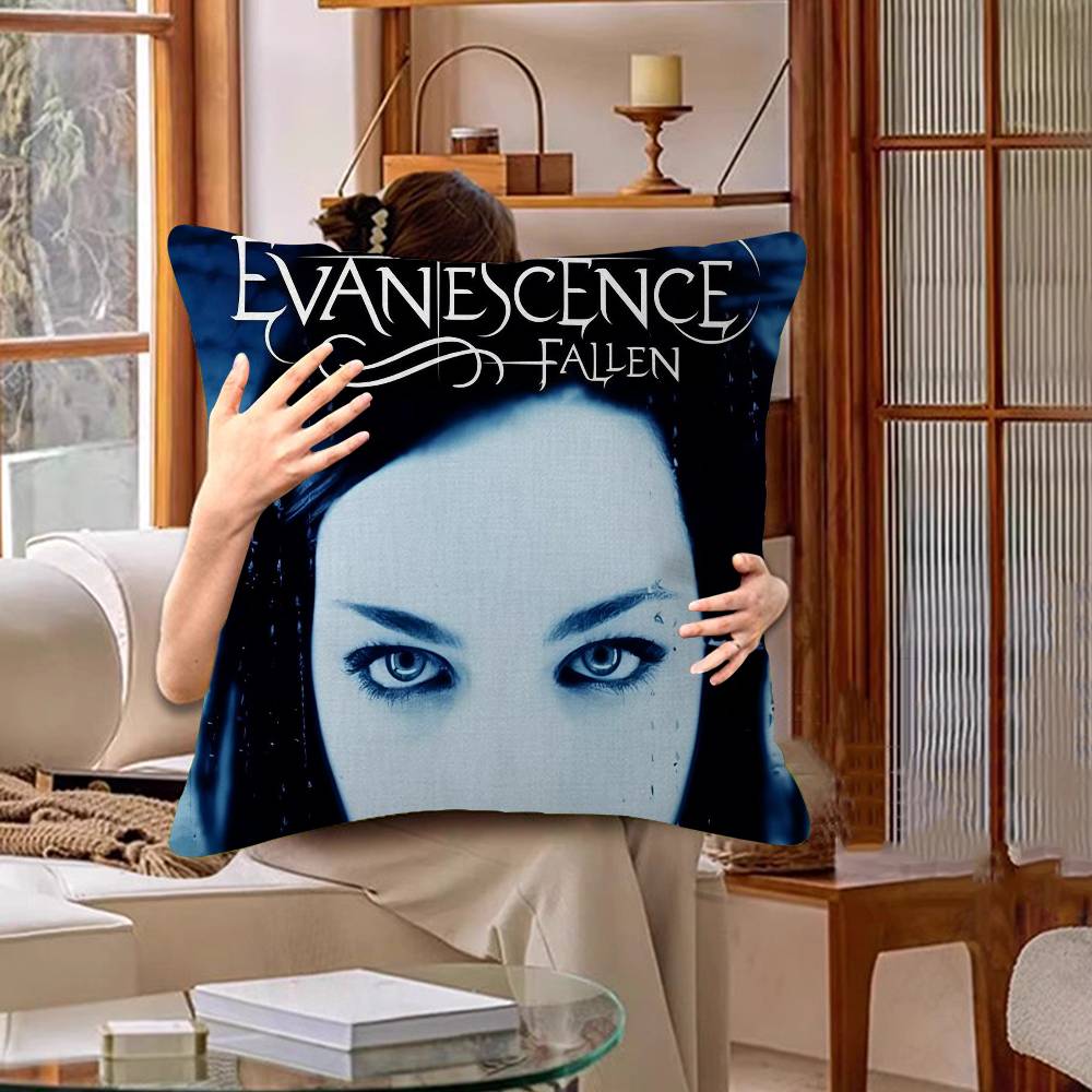 Evanescence Band DIY Sticky Office Cushion Pillowcase Car Cushion Cover45X45CM Lumbar Pillowcase Sofa Pillowcover