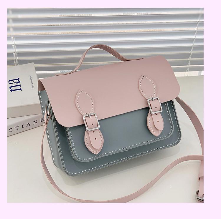 CC Retro Style DIY Color Block Women's Crossbody Shoulder Bag – Perfect Gift for Girlfriend