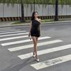 ins European and American style autumn new sexy pleated off-the-shoulder mesh yarn design sense slim slant neck dress women