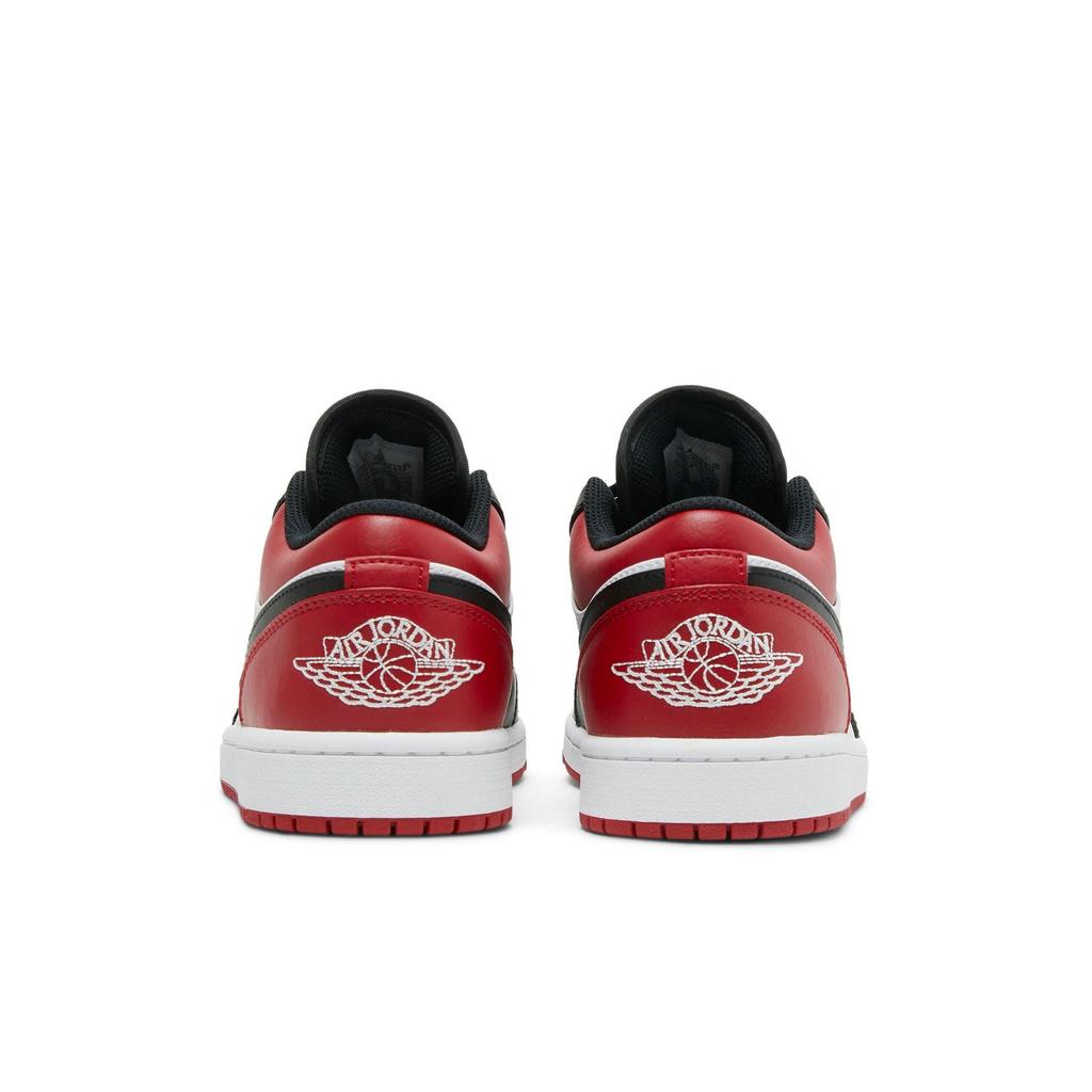 Air Jordan 1 Low 'Bred Toe' (Unisex) Gym Red / Black / White Vintage Basketball Shoes 553558 612